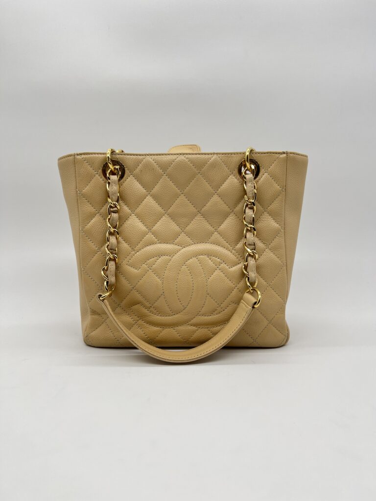 Chanel PST Caviar Beige GHW