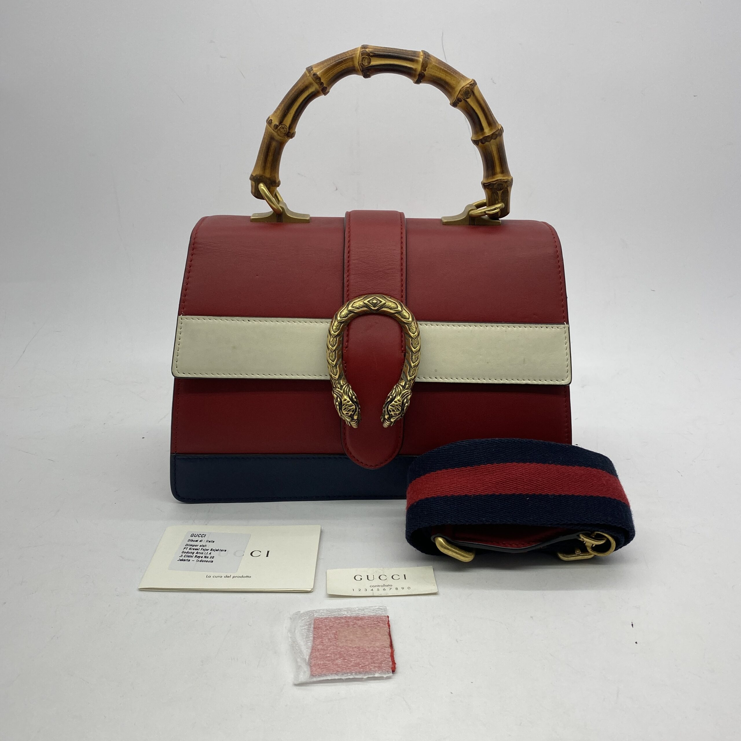 Gucci Dionysus Bamboo Red Tricolor GHW