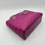 Dior Lady Dior Large Lambskin Fuchsia SHW