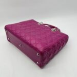 Dior Lady Dior Large Lambskin Fuchsia SHW