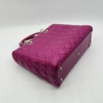 Dior Lady Dior Large Lambskin Fuchsia SHW