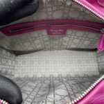 Dior Lady Dior Large Lambskin Fuchsia SHW