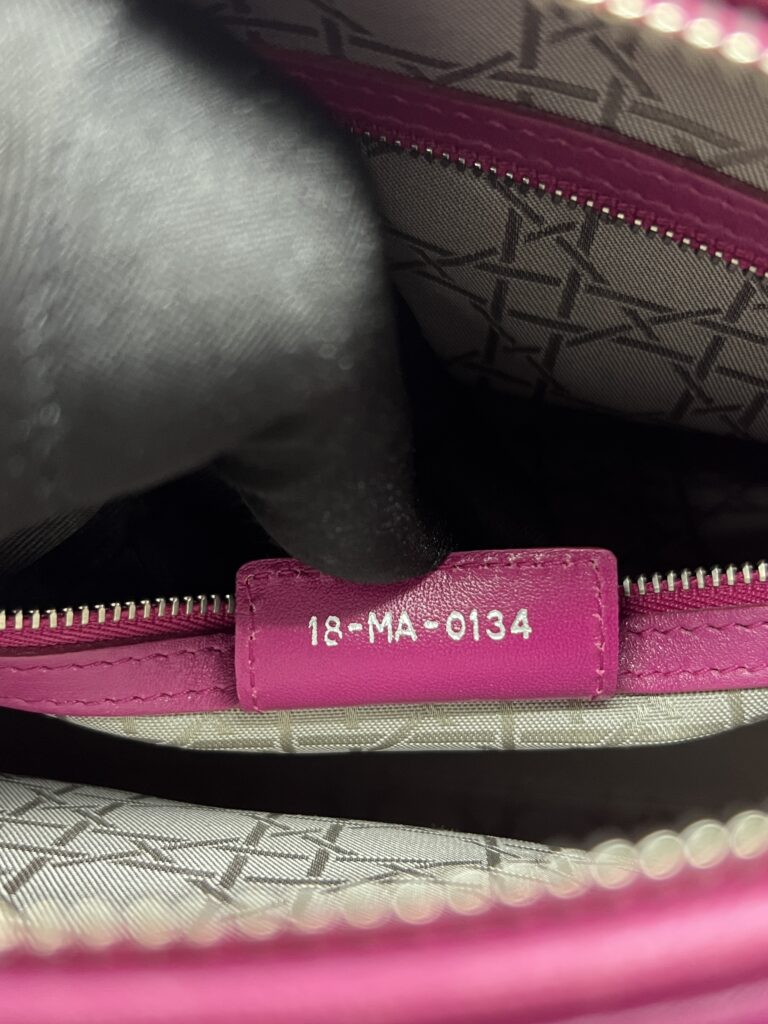 Dior Lady Dior Large Lambskin Fuchsia SHW
