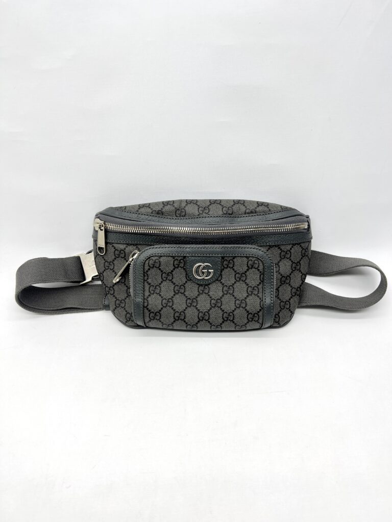 Gucci Ophidia Belt Bag GG Supreme Grey SHW