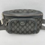 Gucci Ophidia Belt Bag GG Supreme Grey SHW