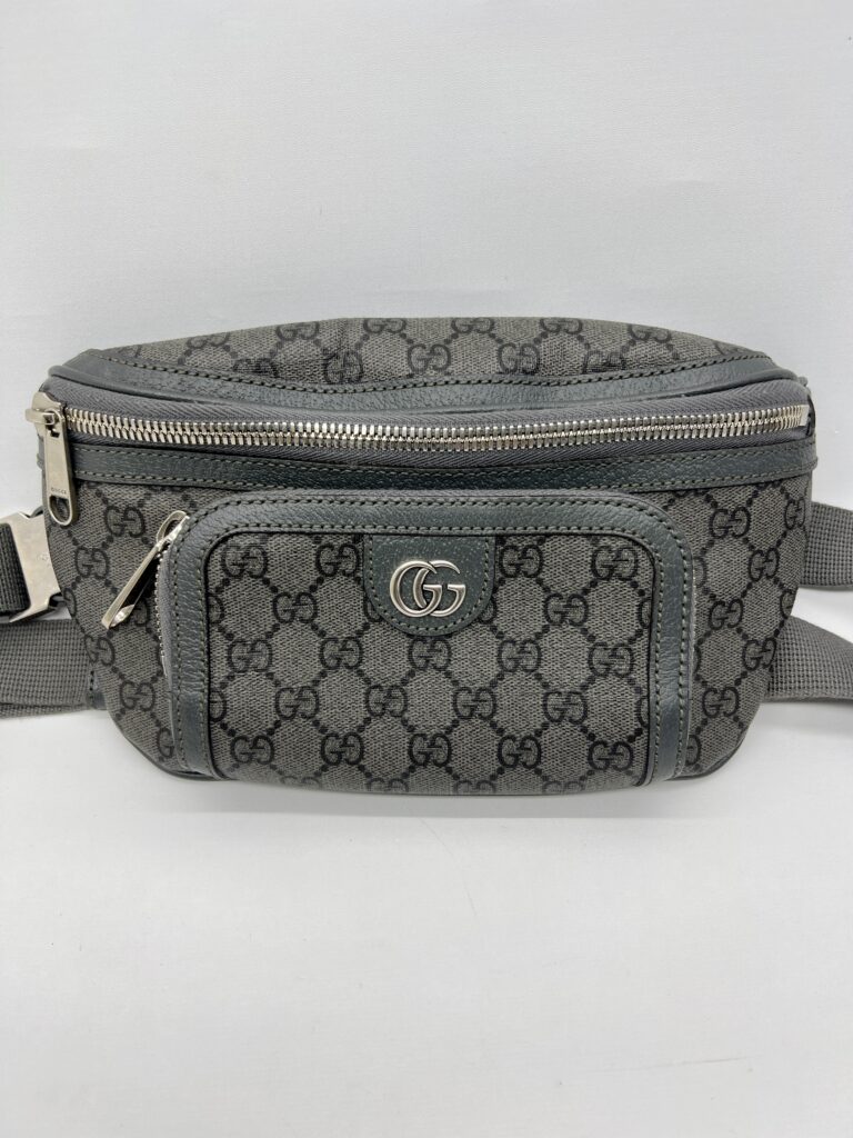 Gucci Ophidia Belt Bag GG Supreme Grey SHW