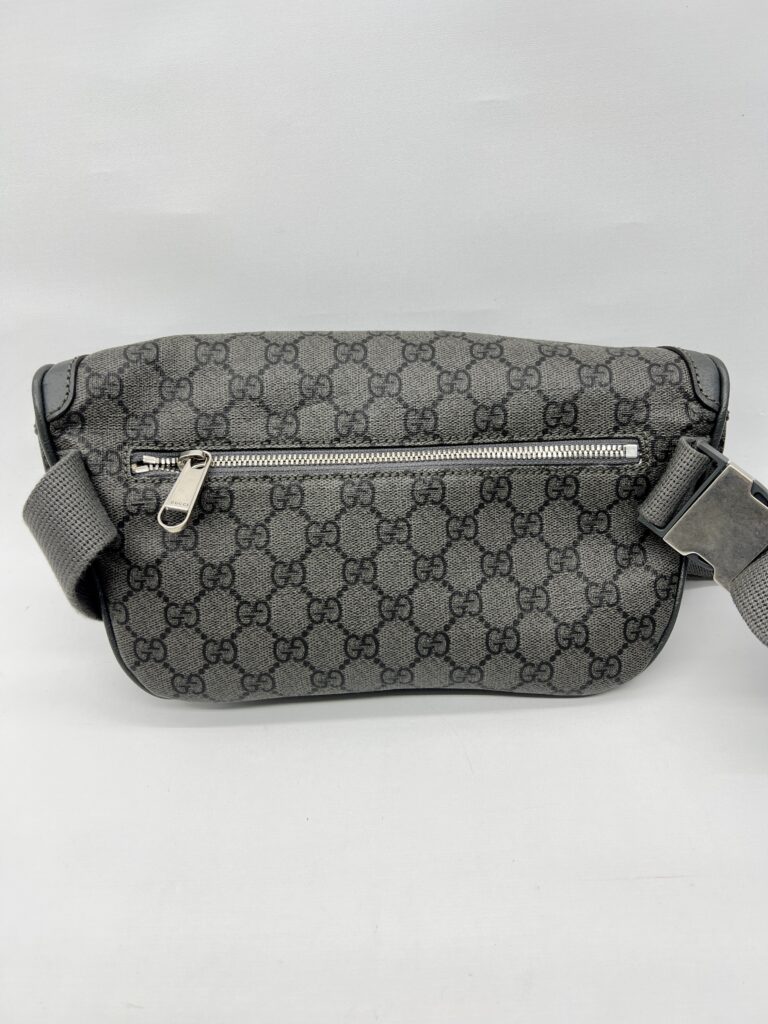 Gucci Ophidia Belt Bag GG Supreme Grey SHW