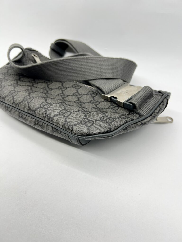 Gucci Ophidia Belt Bag GG Supreme Grey SHW