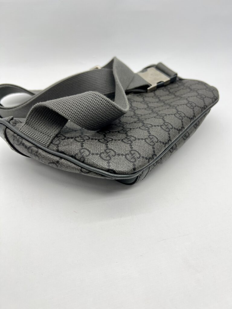 Gucci Ophidia Belt Bag GG Supreme Grey SHW