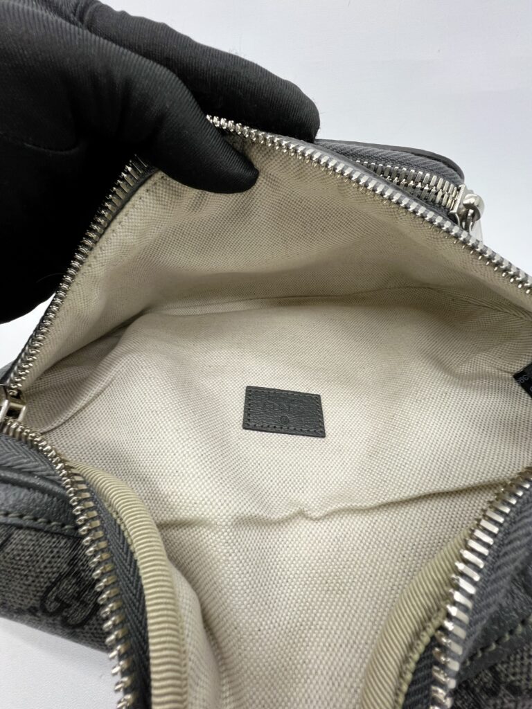 Gucci Ophidia Belt Bag GG Supreme Grey SHW