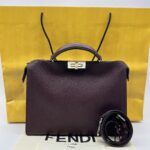 Fendi Peekaboo Iseeu Grained Burgundy SHW