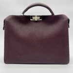 Fendi Peekaboo Iseeu Grained Burgundy SHW
