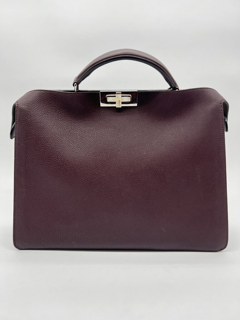 Fendi Peekaboo Iseeu Grained Burgundy SHW
