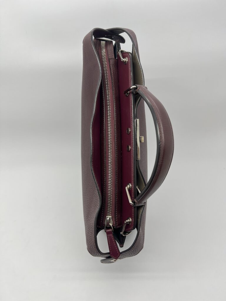 Fendi Peekaboo Iseeu Grained Burgundy SHW