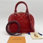 Louis Vuitton Alma BB Patent Monogram Cerise GHW
