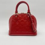 Louis Vuitton Alma BB Patent Monogram Cerise GHW