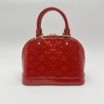 Louis Vuitton Alma BB Patent Monogram Cerise GHW