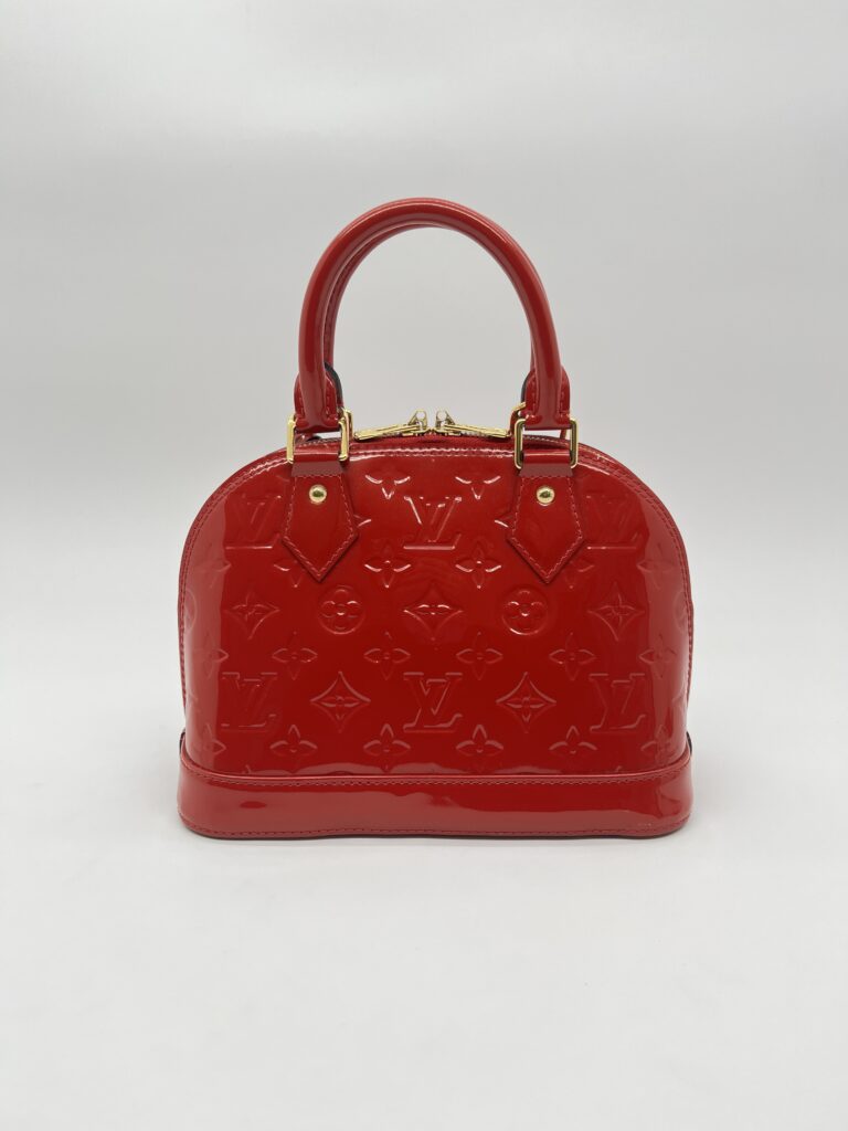 Louis Vuitton Alma BB Patent Monogram Cerise GHW