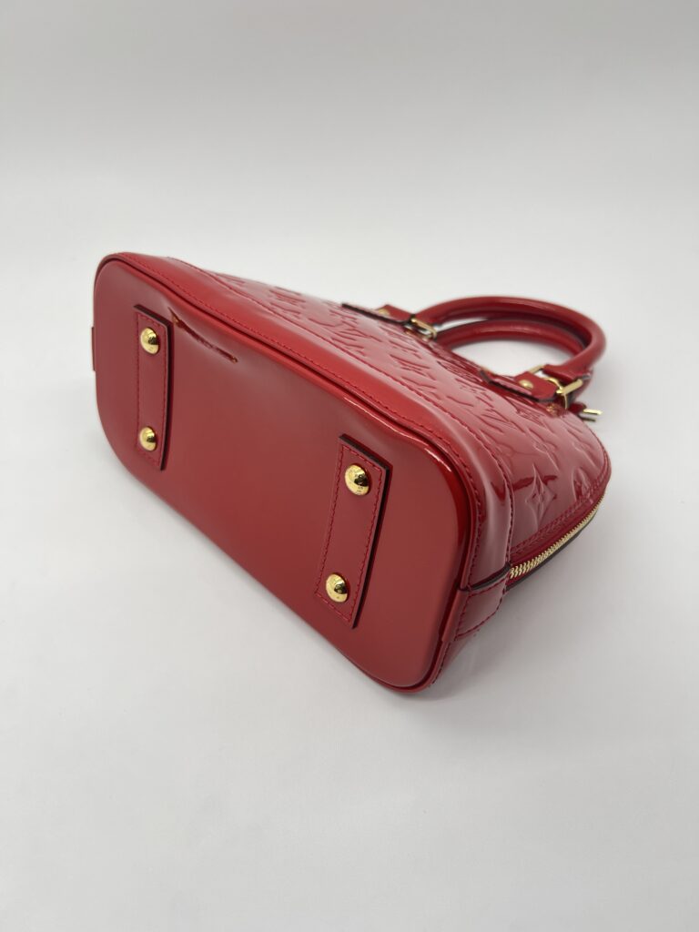 Louis Vuitton Alma BB Patent Monogram Cerise GHW