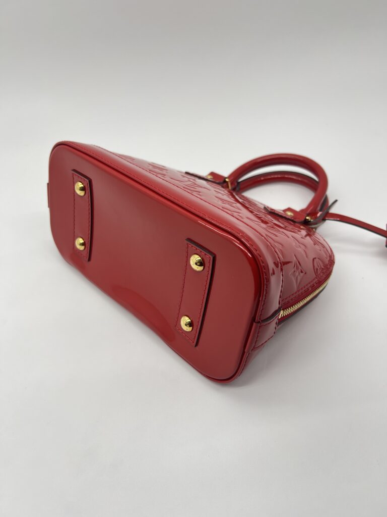 Louis Vuitton Alma BB Patent Monogram Cerise GHW