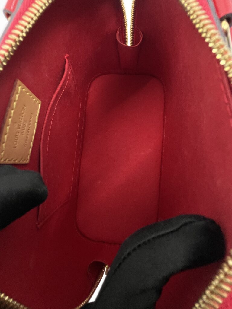 Louis Vuitton Alma BB Patent Monogram Cerise GHW