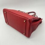 Hermes Birkin 35 Clemence Rouge Casaque GHW
