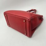 Hermes Birkin 35 Clemence Rouge Casaque GHW