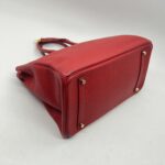 Hermes Birkin 35 Clemence Rouge Casaque GHW