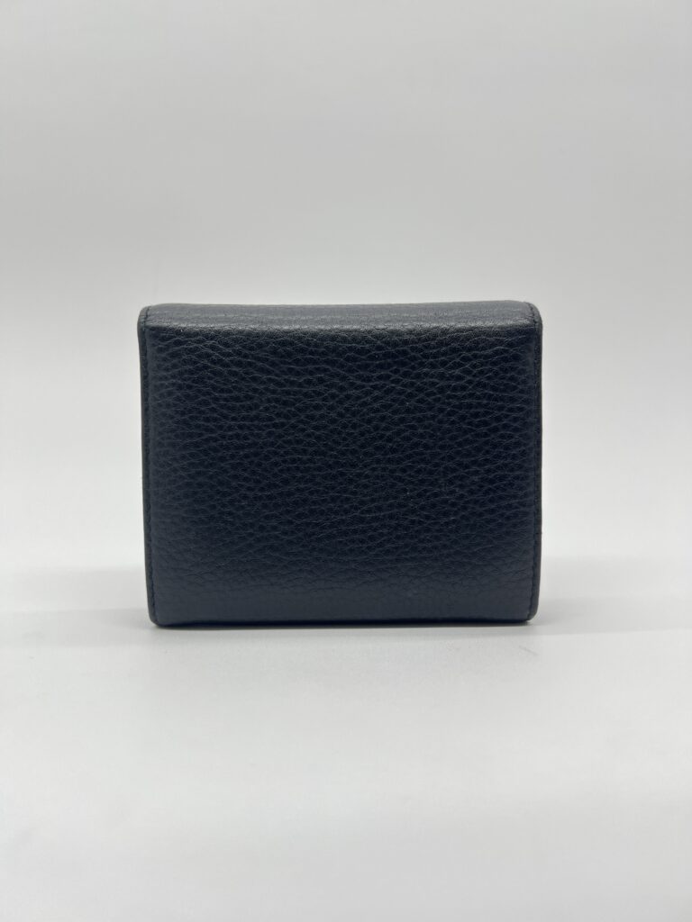 Prada Trifold Wallet Black GHW