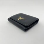 Prada Trifold Wallet Black GHW