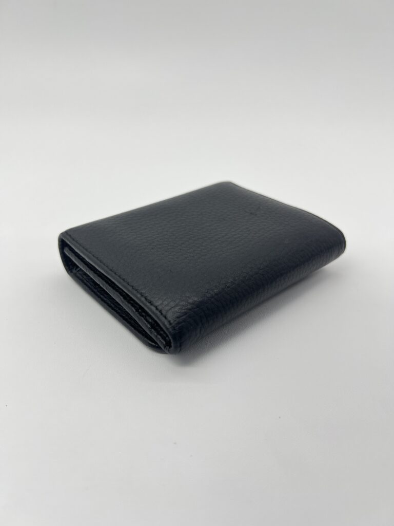 Prada Trifold Wallet Black GHW