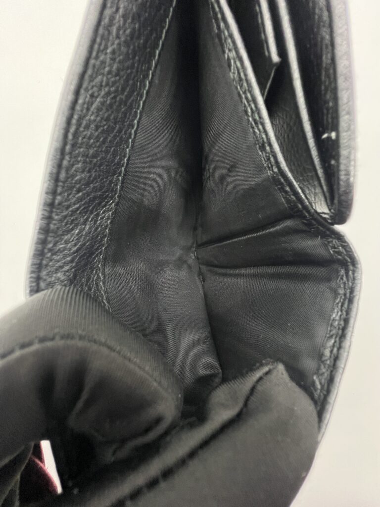 Prada Trifold Wallet Black GHW