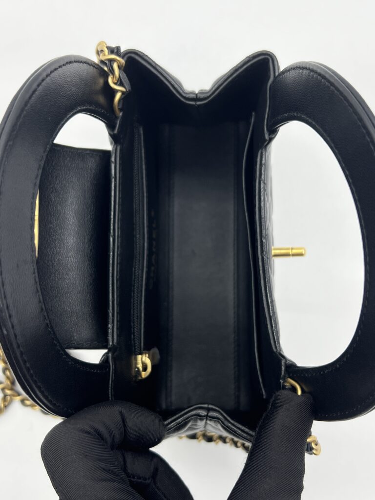 Chanel Mini Kelly Black GHW