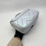 Gucci Marmont Flap Small Matelasse Iridescent Light Blue GHW
