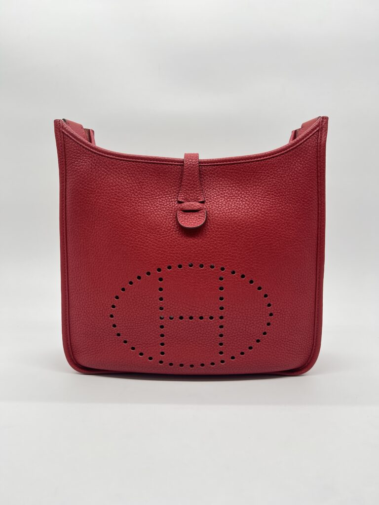 Hermes Evelyne PM 29 Clemence Rouge Casaque PHW