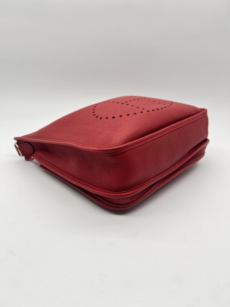 Hermes Evelyne PM 29 Clemence Rouge Casaque PHW
