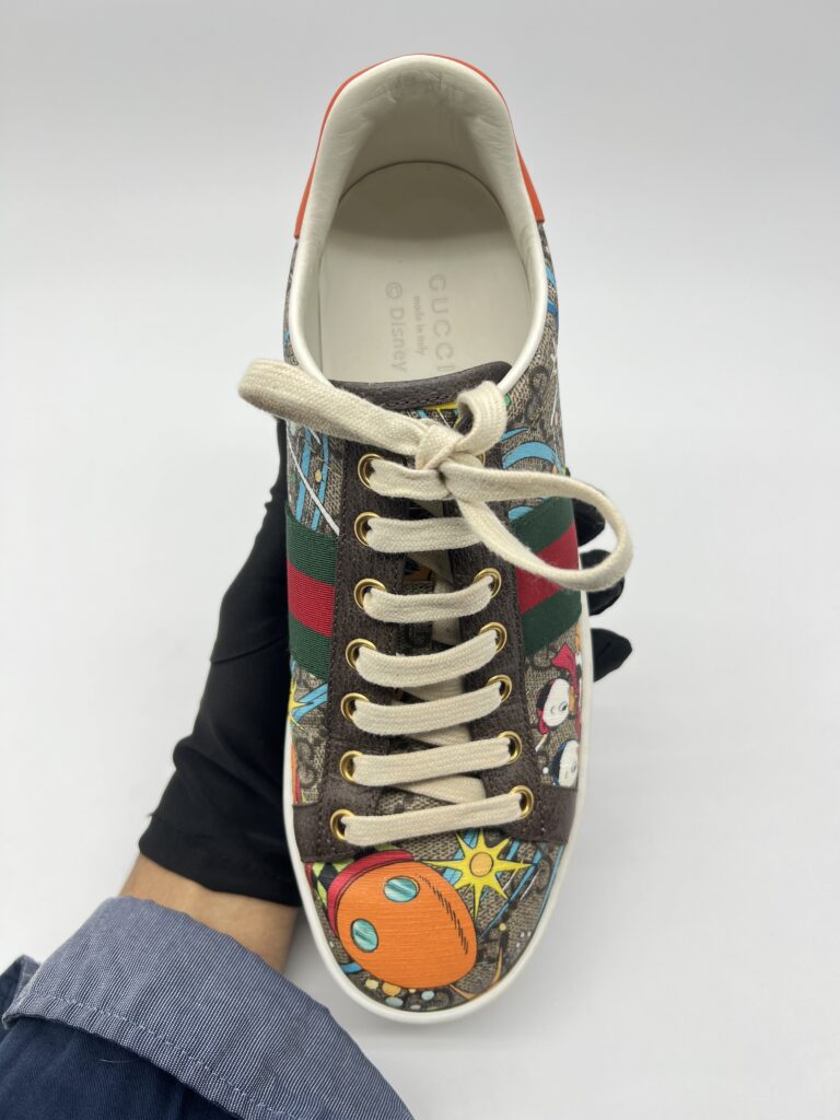 Gucci X Disney Ace Donald Duck Beige Printed