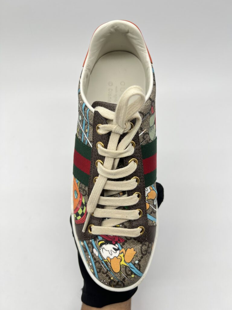 Gucci X Disney Ace Donald Duck Beige Printed