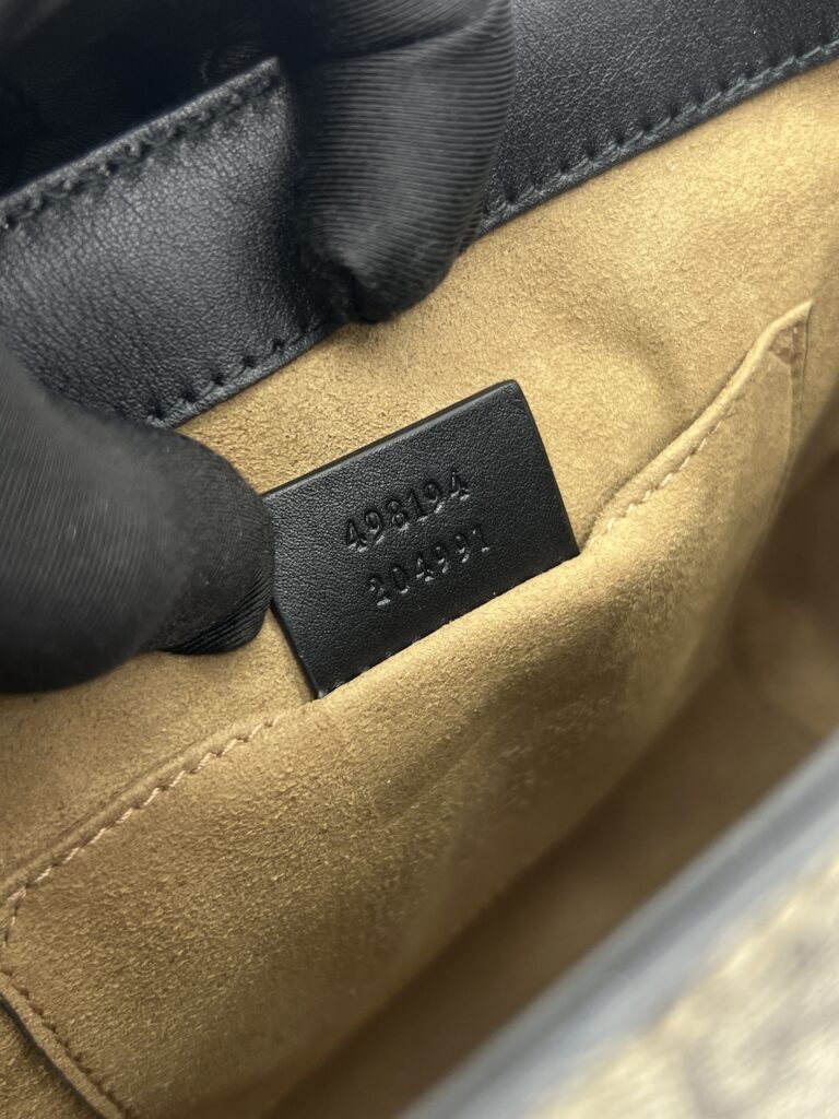 Gucci Mini Padlock Backpack GG Supreme Black Brown GHW