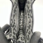 Dior Mini Book Tote Leopard Canvas Grey