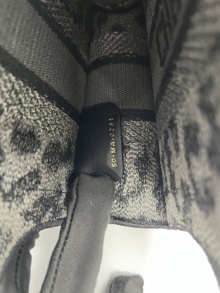 Dior Mini Book Tote Leopard Canvas Grey