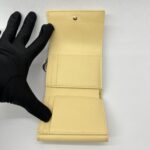 Dior Lady D Lotus Trifold Lambskin Pastel Yellow GHW