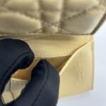 Dior Lady D Lotus Trifold Lambskin Pastel Yellow GHW