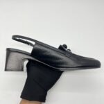 Hermes Infinie Slingback Noir PHW