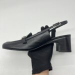Hermes Infinie Slingback Noir PHW