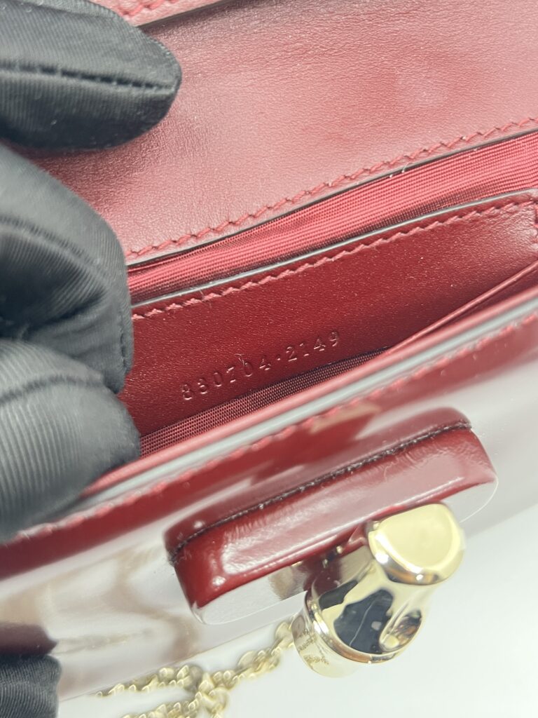 Gucci Mini Bamboo Dark Red Maroon