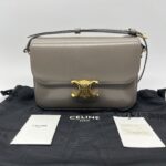 Celine Classique Triomphe Shiny Calfskin Grey GHW