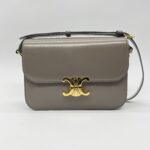 Celine Classique Triomphe Shiny Calfskin Grey GHW