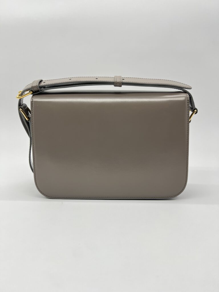 Celine Classique Triomphe Shiny Calfskin Grey GHW