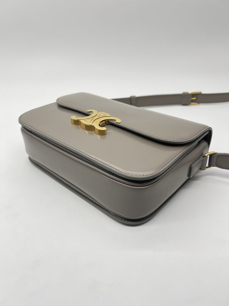 Celine Classique Triomphe Shiny Calfskin Grey GHW
